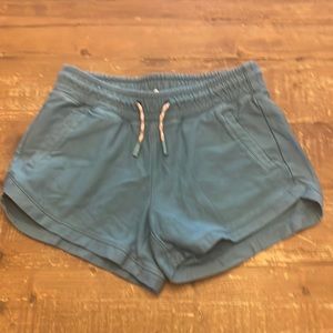 Athleta girl sz L casual short muted teal